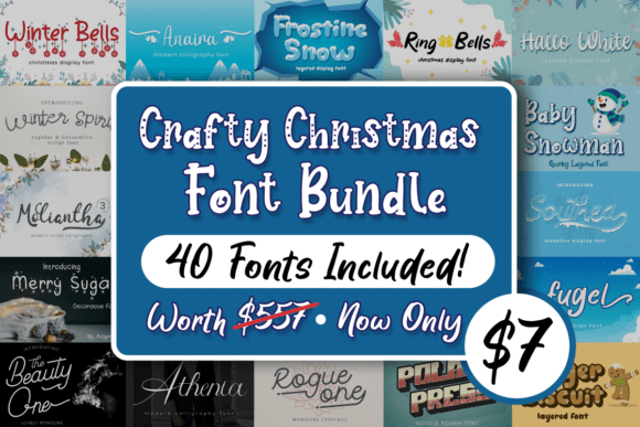 Crafty Christmas Font Bundle: Your Ultimate Holiday Design Toolkit