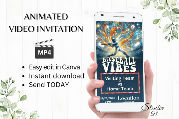 Game Day Invites Made Easy: Animated Baseball Templates