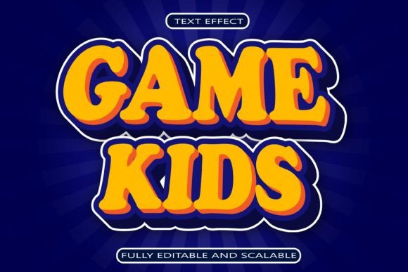 Kids Game Editable Text Effect: A Designer's Playful Tool