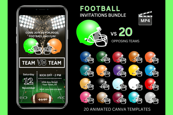 Score Big with Custom Football Game Invitations