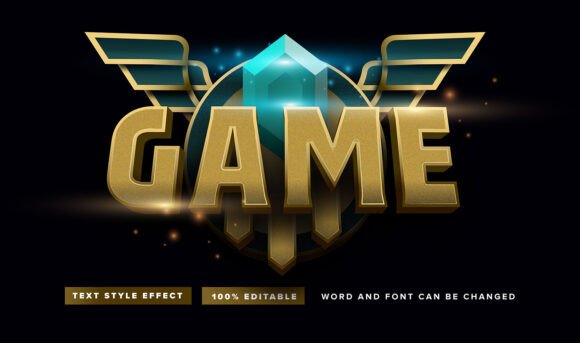 Unlocking Opulence: The Gold Game with Diamond Stone Text Effect